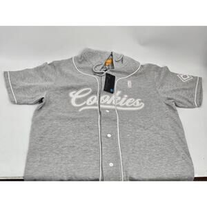 Cookies SF Baseball Jersey w/Fleece Hood & Cookies Embroidered logo Mens XL